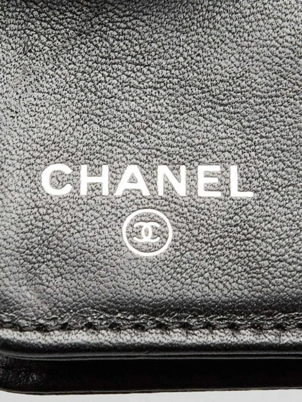 Chanel Black Patent Leather CC Compact Wallet